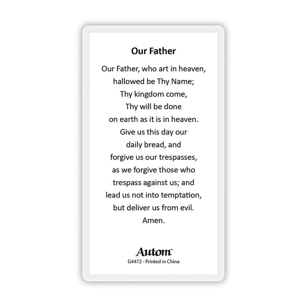 Our Father Prayer Card Veritas Catholic Books And Ts