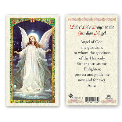 Padre Pio's Prayer To The Guardian Angel – Veritas Catholic Books & Gifts