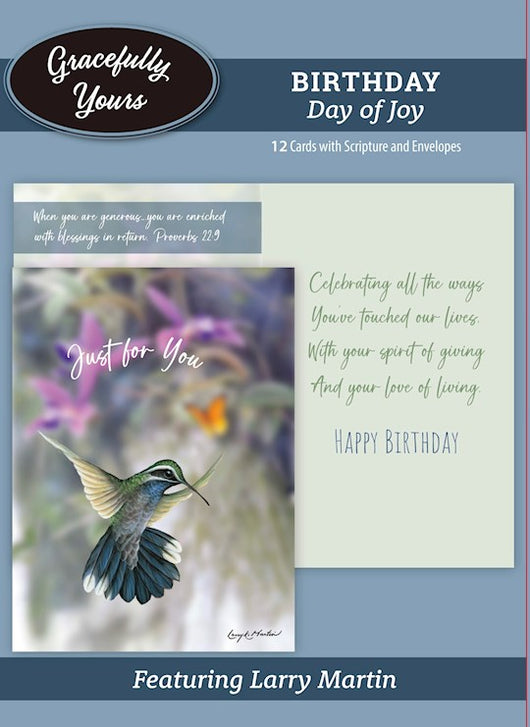 Birthday Day of Joy Greeting Cards Boxed (12)