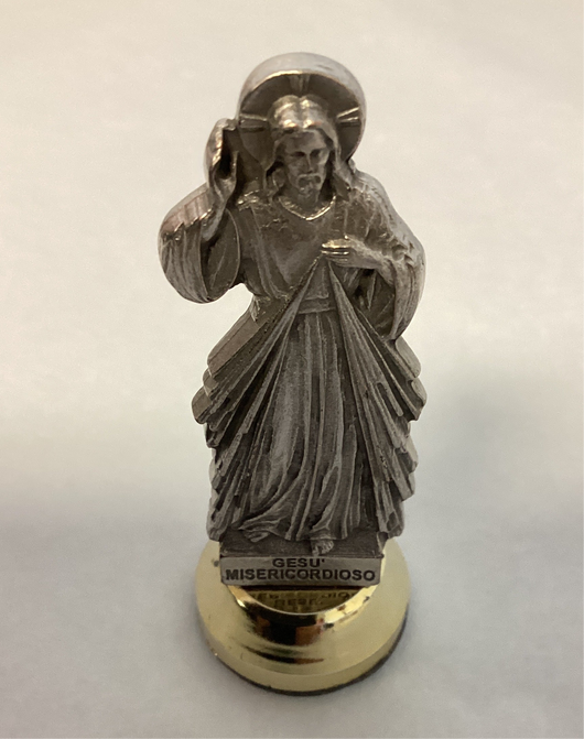 Divine Mercy Auto Statue - 2 3/4”