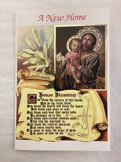 A New Home, St. Joseph House Blessing - Greeting Card