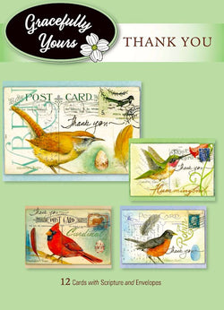 Thank You Grateful Hearts Greeting Cards Boxed (12)