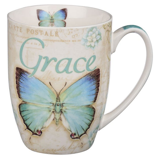 Mug-Butterfly Blessings/Grace With Gift Box