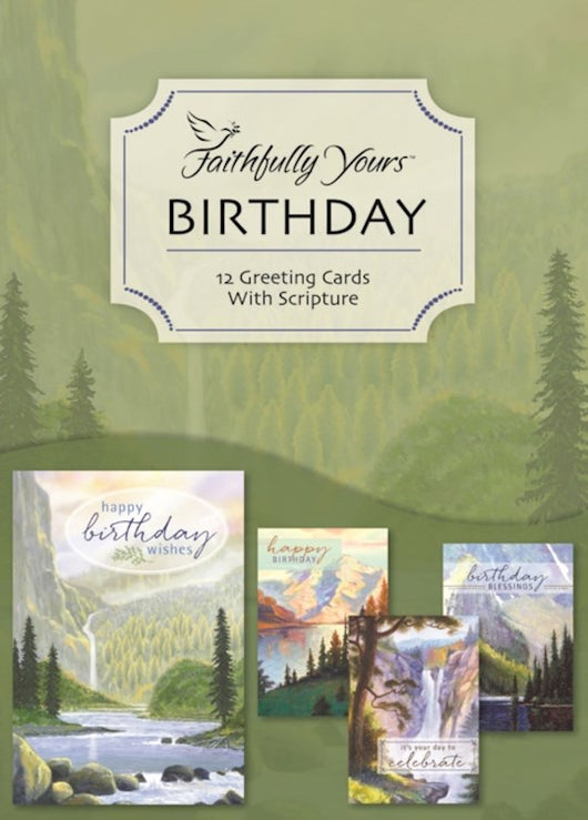 Birthday Greeting Cards Boxed Waterfalls