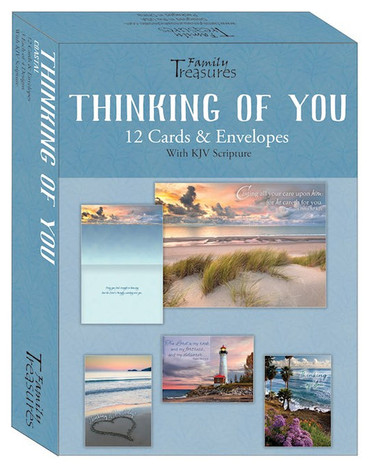 Thinking of You Coastal Greeting Cards Boxed (12)