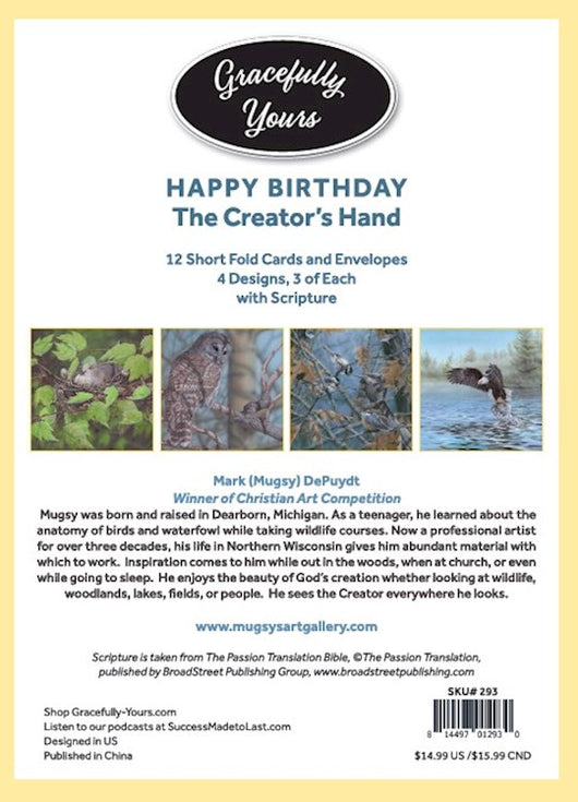 Birthday the Creator’s Hand Greeting Cards Boxed (12)