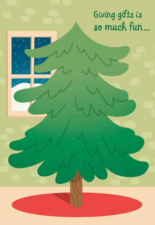 Christmas Tree Sticker Cards - Box of 8