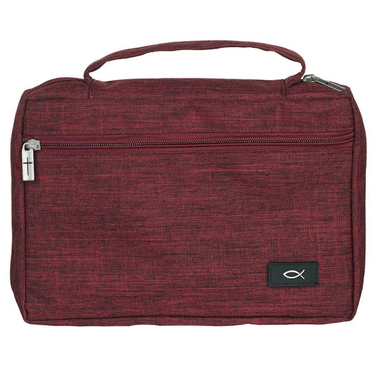 Bible Cover - Fish Cranberry, Xlarge