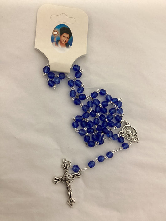 Blessed Carlo Acutis Sapphire Rosary