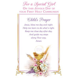 Greeting Card - Communion Girl