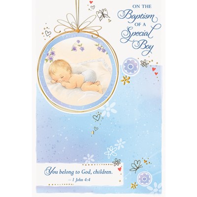 Greeting Card - Boy Baptism