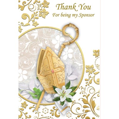 Greeting Card - Confirmation Thank You Sponsor