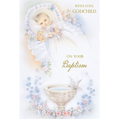 Greeting Card - Godchild Baptism