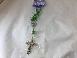 Green Cat’s Eye Auto Rosary