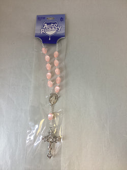 Light Pink Cat’s Eye Auto Rosary