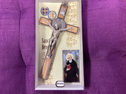 St. Benedict Crucifix Wood 8 Inches