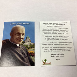 Saint Frere Andre Bessette French Paper Prayer Card