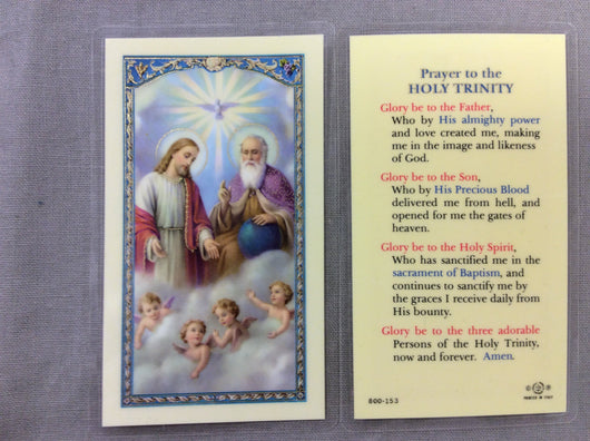 Holy Trinity Prayer Card