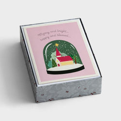 Merry and Bright Christmas Value Box of 18 Cards