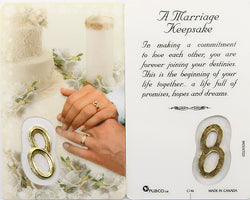 Marriage Blessing Prayer Card and Medal