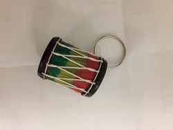 Colorful Kente Djembe key chain