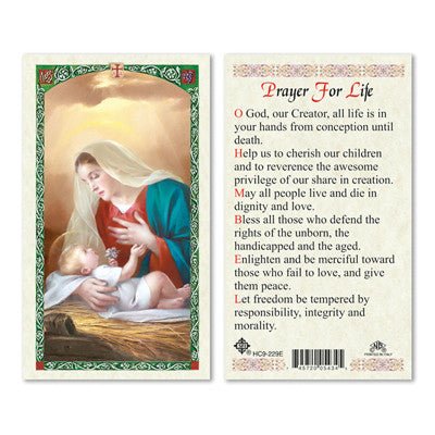 Prayer for Life Prayer Card