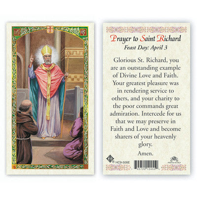 Saint Richard Prayer Card