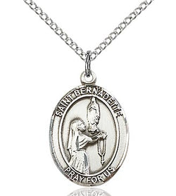 BLISS - Saint Bernadette Sterling Silver Medal and Chain