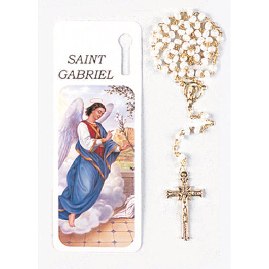 Saint Gabriel Bookmark With Rosary