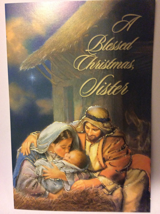 A Blessed Christmas Sister - Christmas Greeting Card