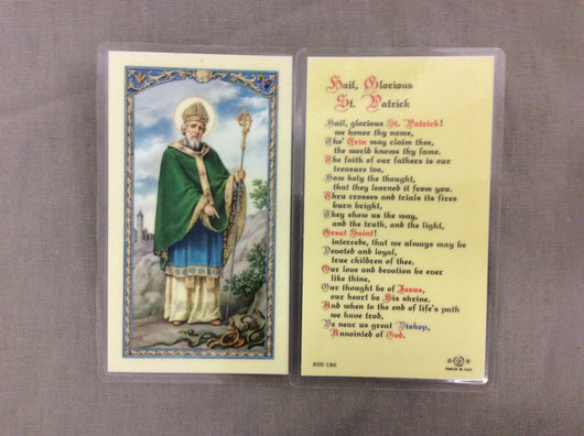 Hail Glorious Saint Patrick  Prayer Card